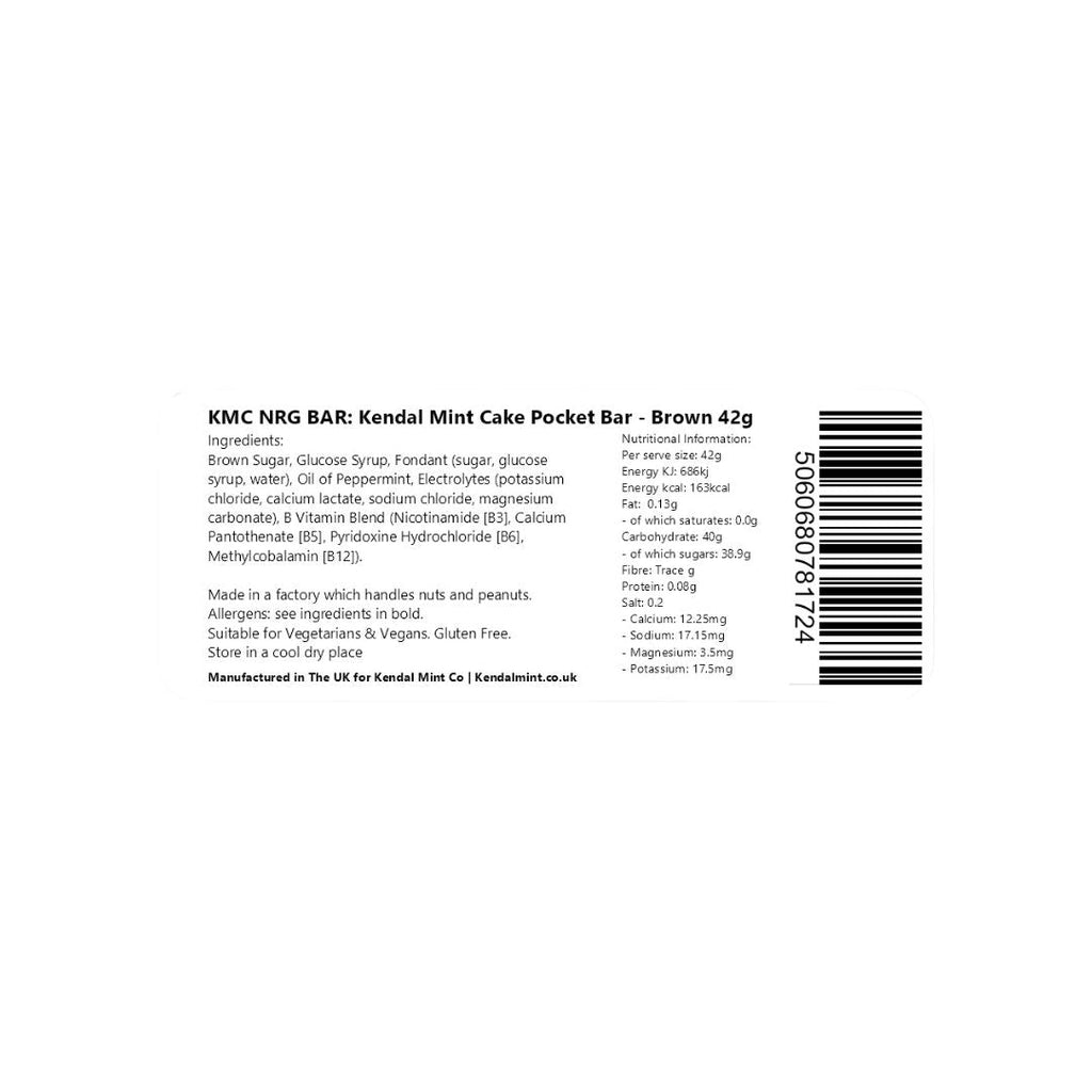 KMC NRG BAR Kendal Mint Cake Pocket-sized Energy Bar - Golden Brown