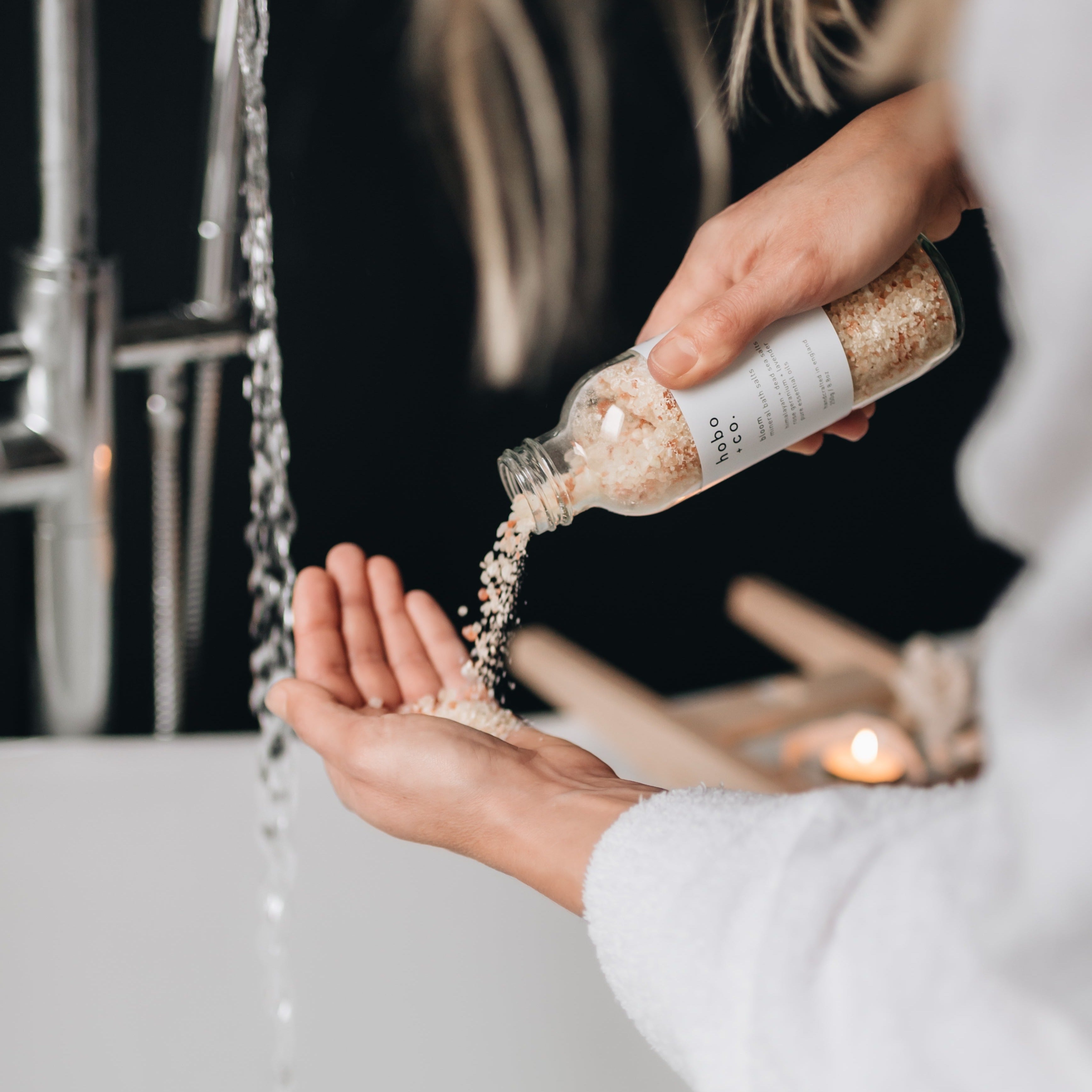 Bloom Rose Geranium and Lavender Bath Salts