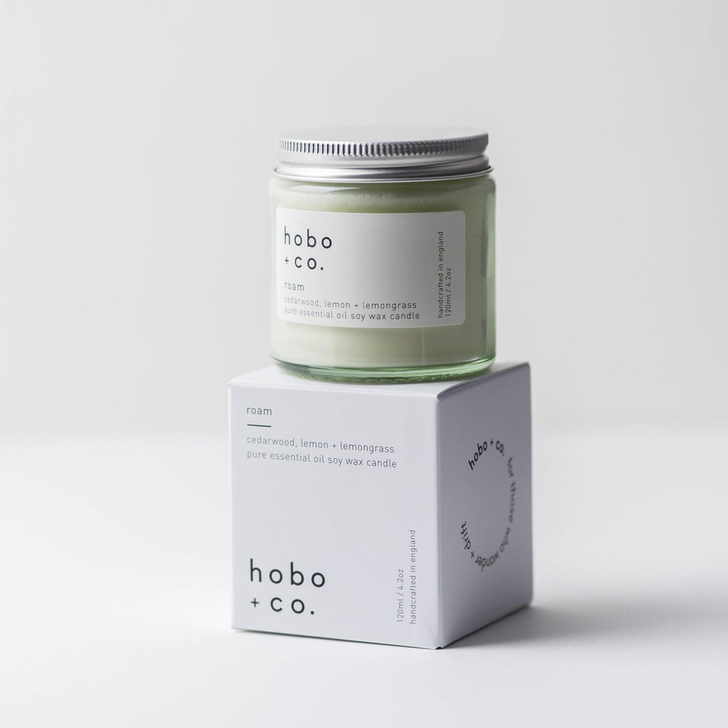 Roam Small Aromatherapy Essential Oil Scented Soy Candle
