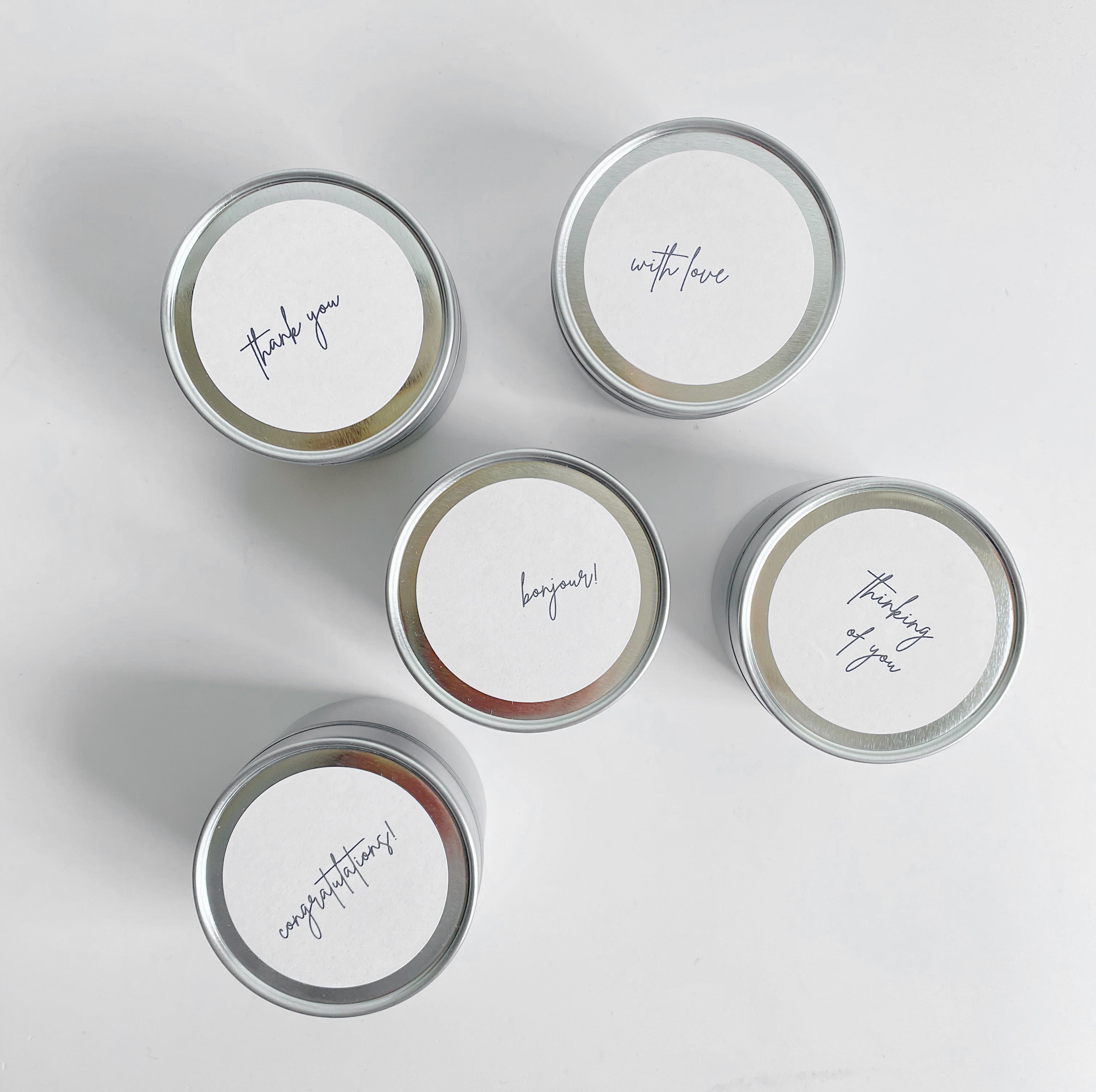 Travel Size 'Bonjour' Candle