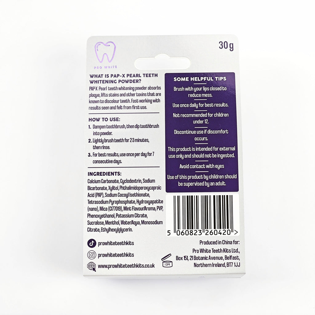 Pap Tooth Powder PAP-X™ Teeth Whitening Powder – Lumen Vitae