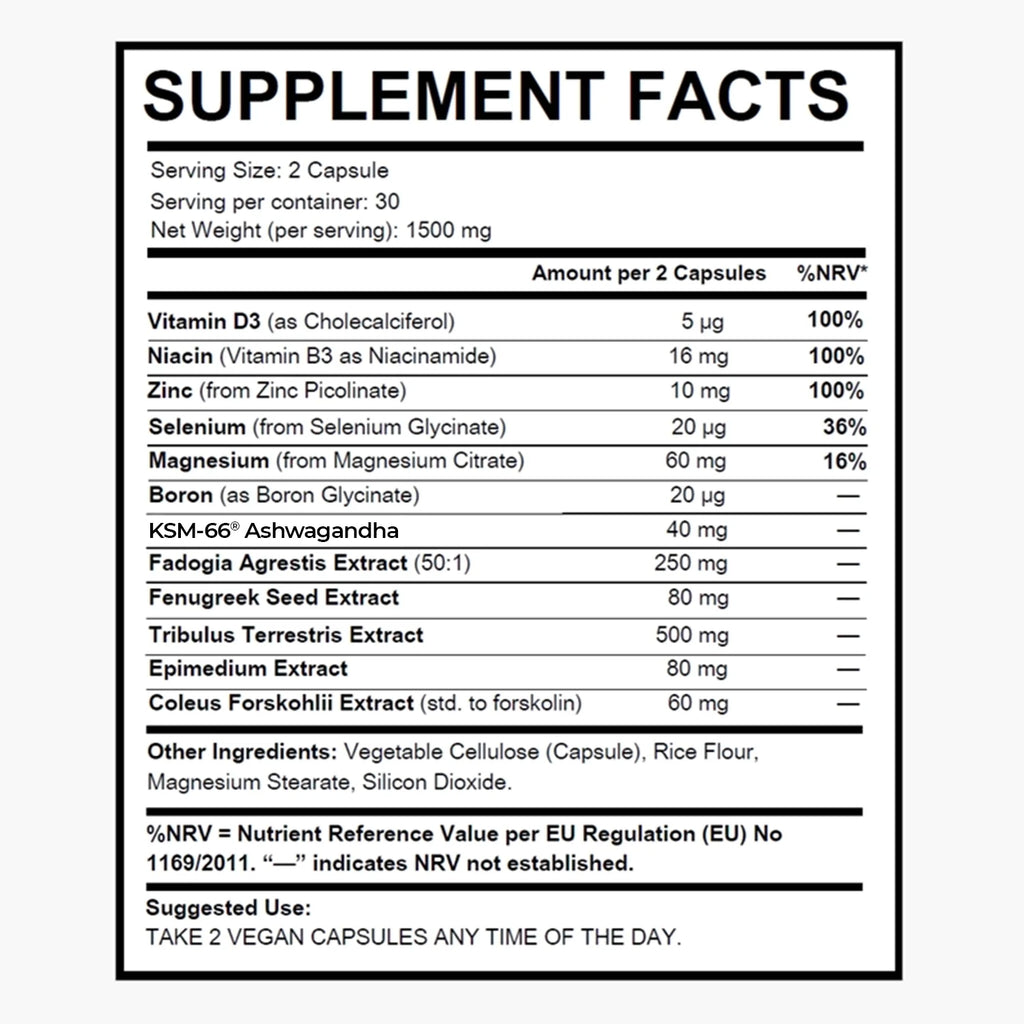 Betterman Natural T-boost Supplement