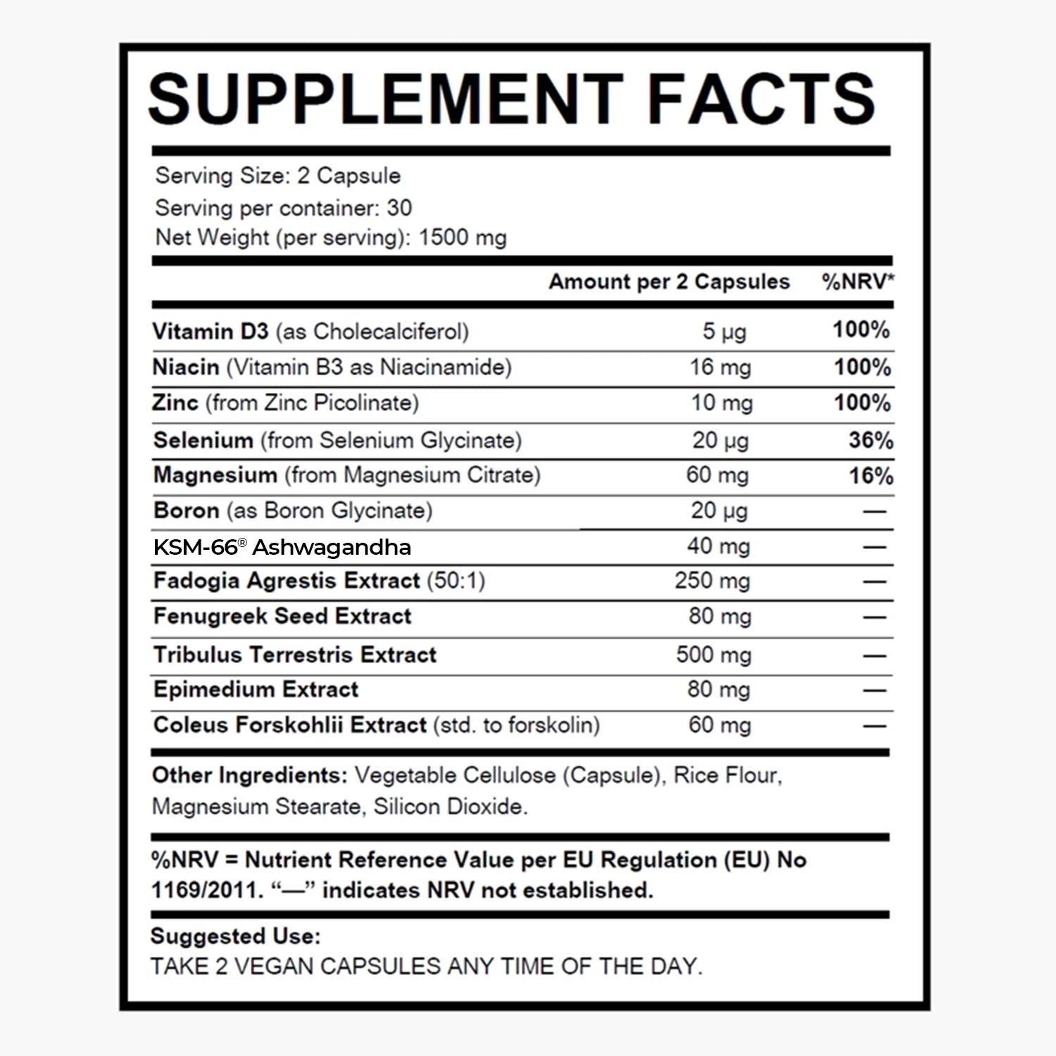 Betterman Natural T-boost Supplement