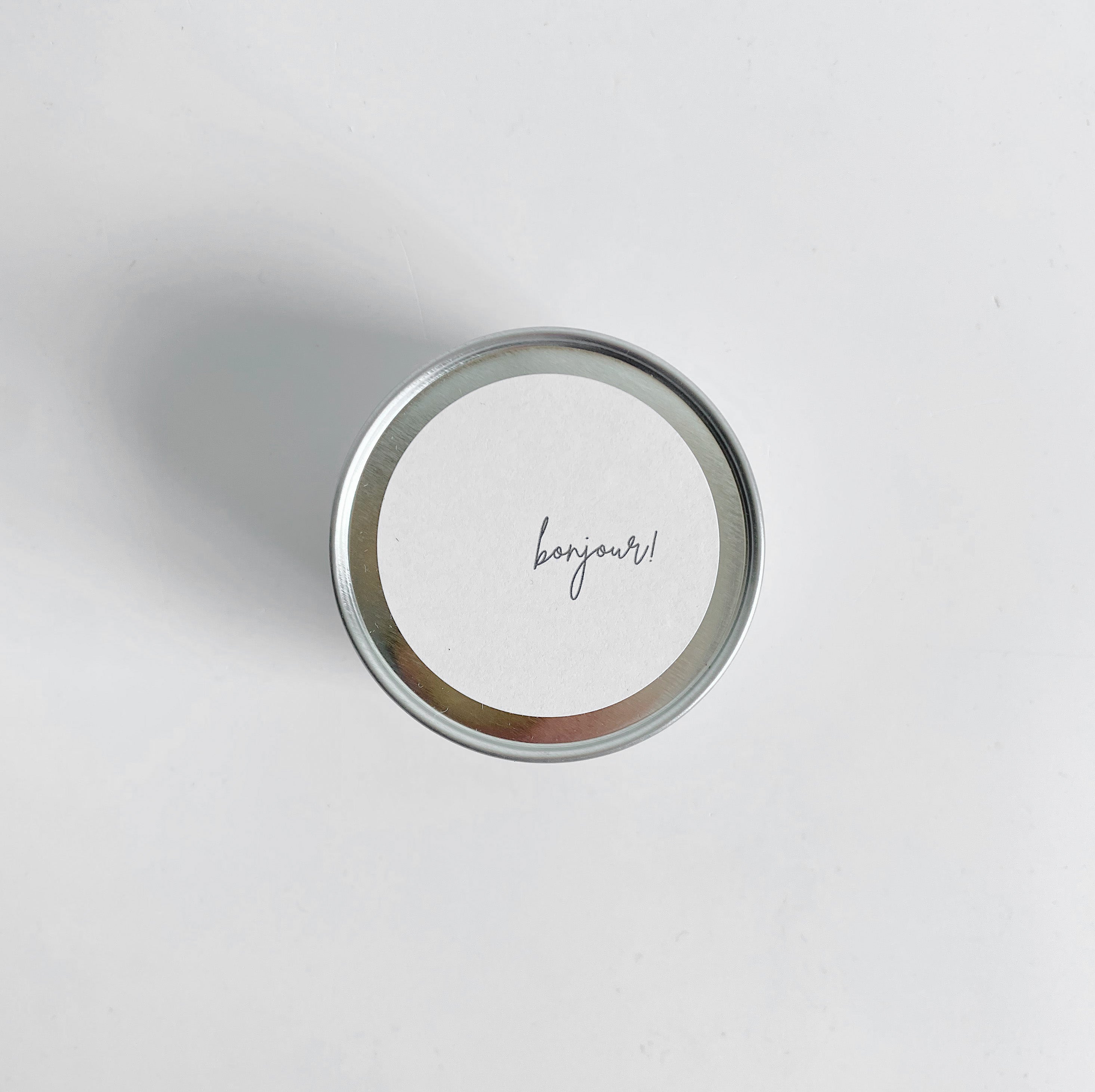 Travel Size 'Bonjour' Candle
