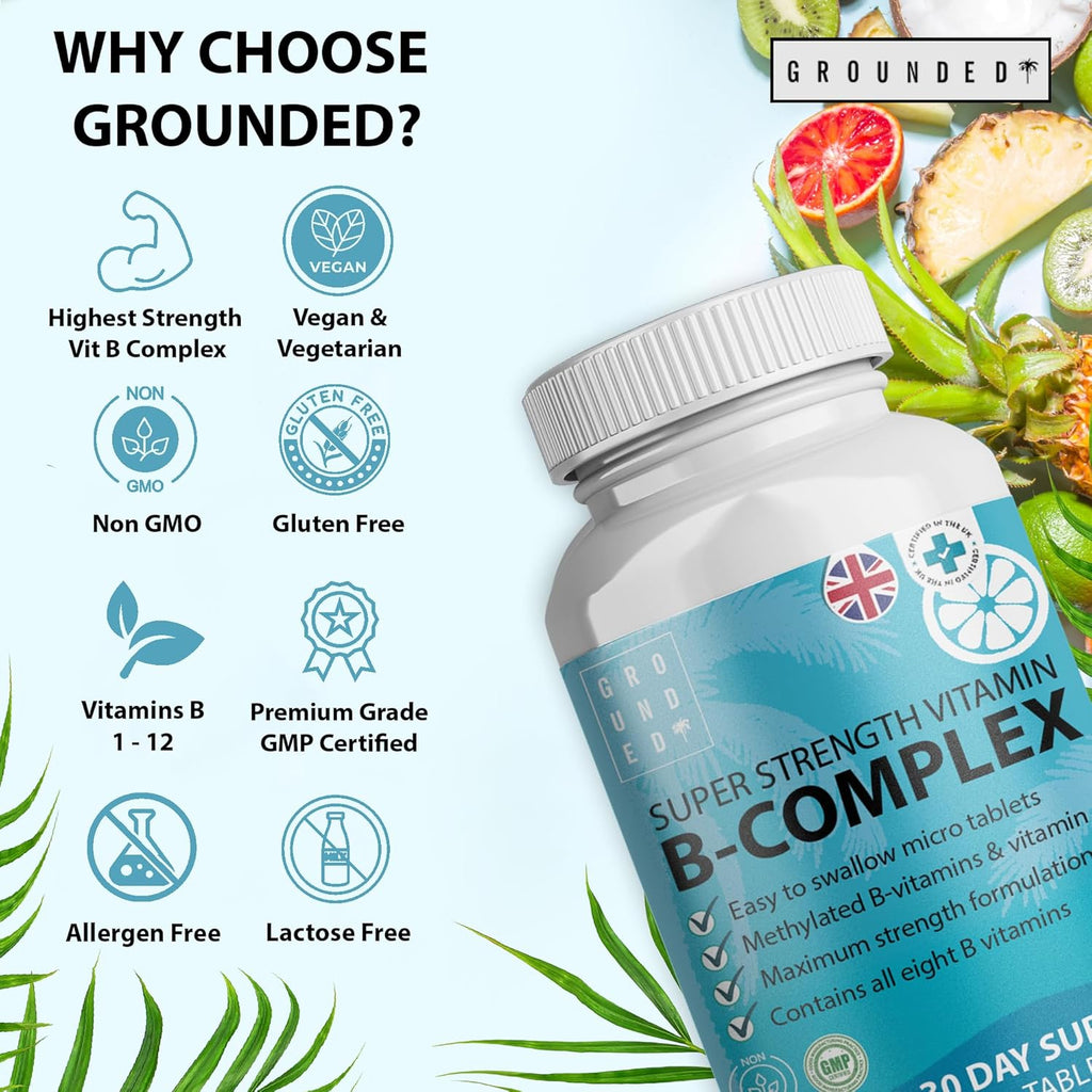 Grounded B Complex Tablets – 120 Tablets