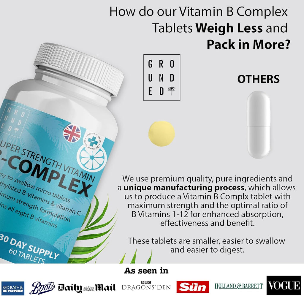 Grounded B Complex Tablets – 120 Tablets
