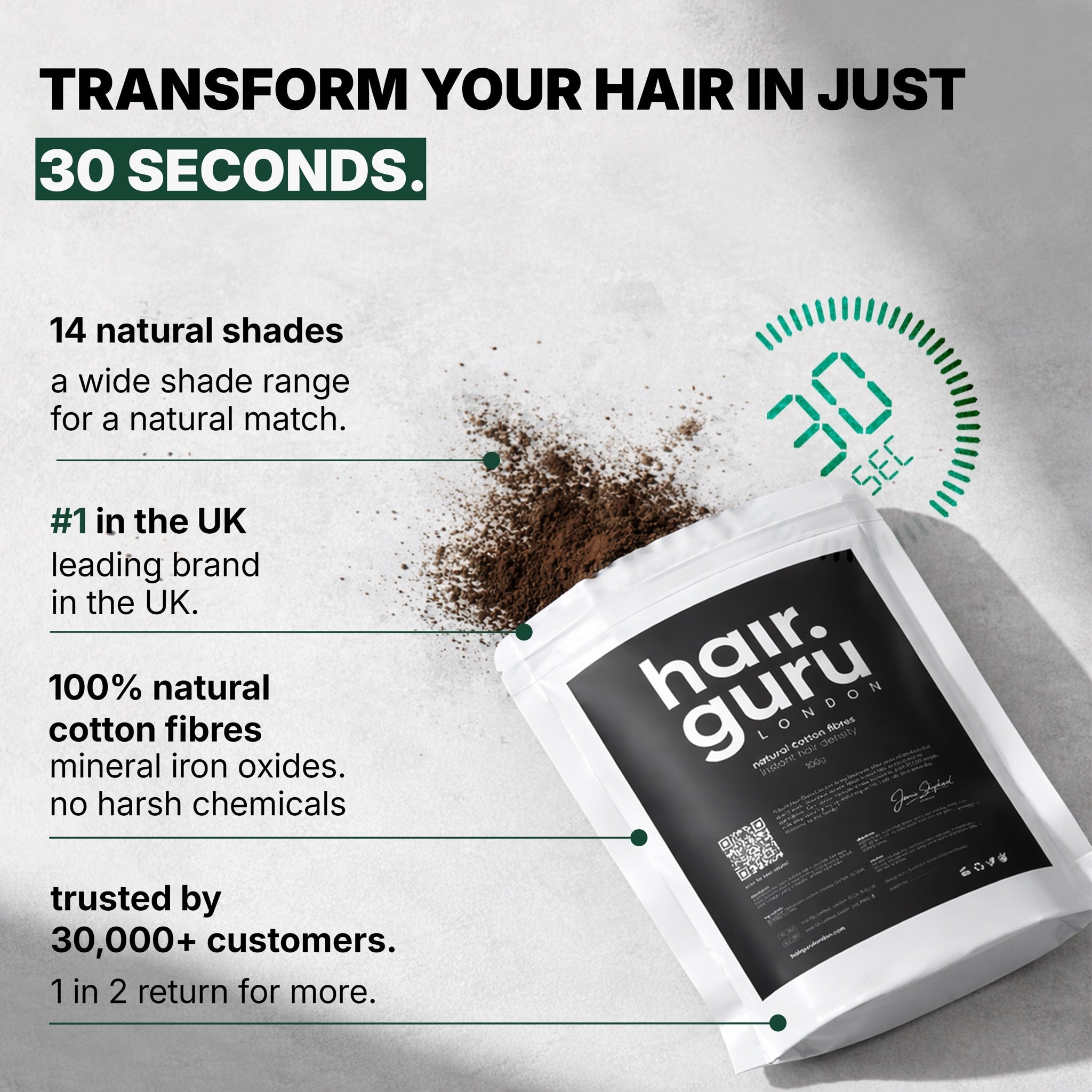 Hair Fibres Refill Pouch | 100g