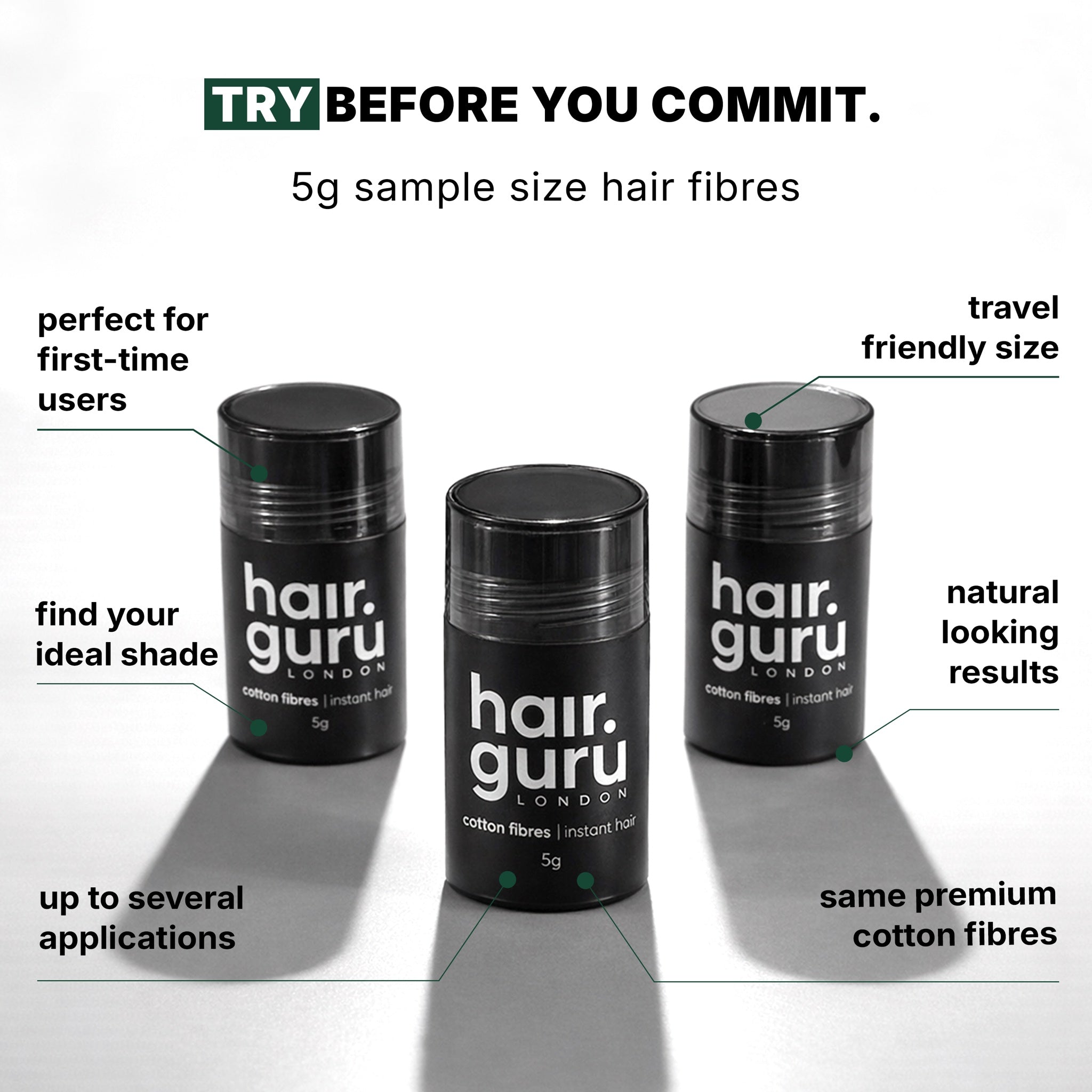 Sample Size Hair Fibres | 5g