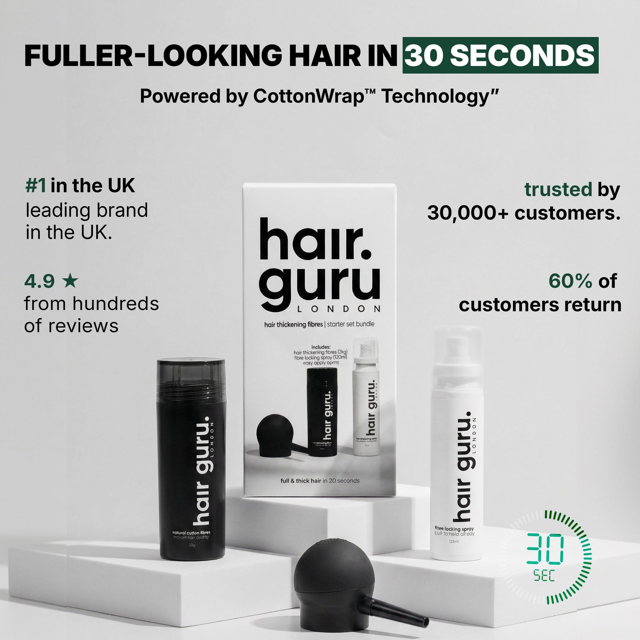 Hair Fibres Starter Set Bundle