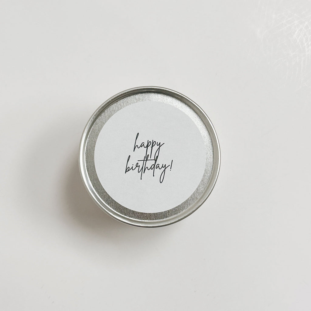Travel Size 'Happy Birthday' Candle