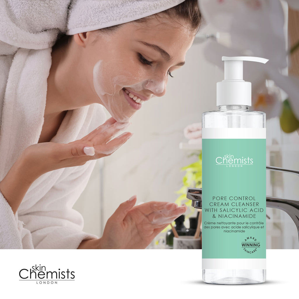 Pore Control Cream Cleanser with Salicylic Acid & Niacinamide 200ml
